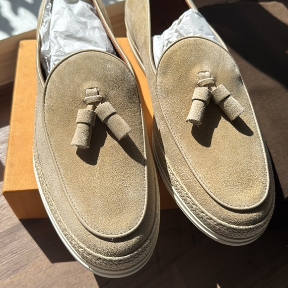 Tods Mens Loafers Nappina Gomma Rafia